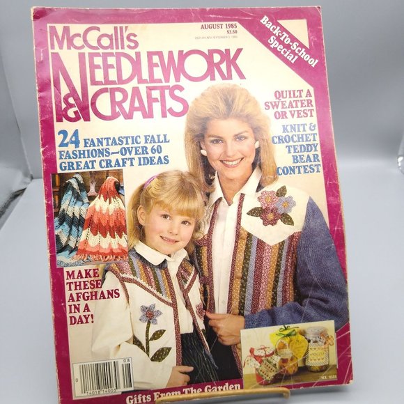 Vintage Craft Patterns, McCalls Needlework and Crafts Magazine, August 1985 Fall - Picture 1 of 2